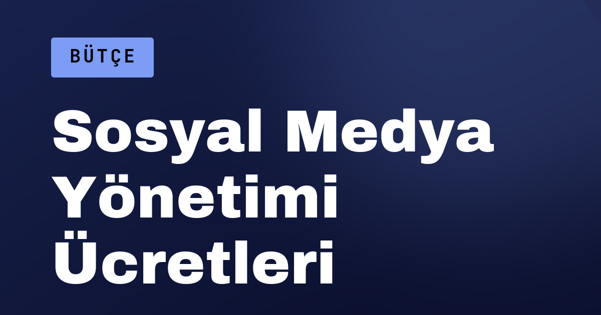Sosyal Medya Yönetimi Ücretleri: Türkiye'de Ajanslar Ne İstiyor, Alternatifleri Neler